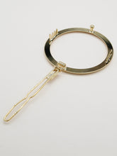 Round smooth gold hair clip - Alice (5 cm)