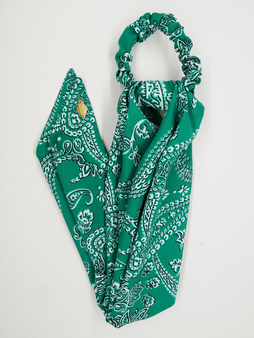 Green bandana print scarf - Bandy
