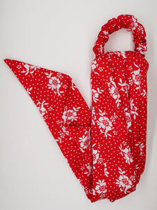 Floral red scarf - Estelle
