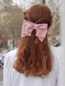 Barrette noeud Camille - Rose