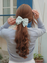 Camille bow hair clip - Sky blue