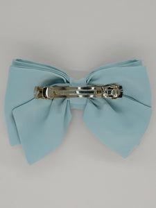 Camille bow hair clip - Sky blue