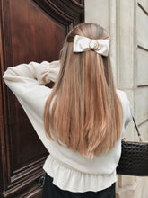 Ornella hair bow - Off-white satin